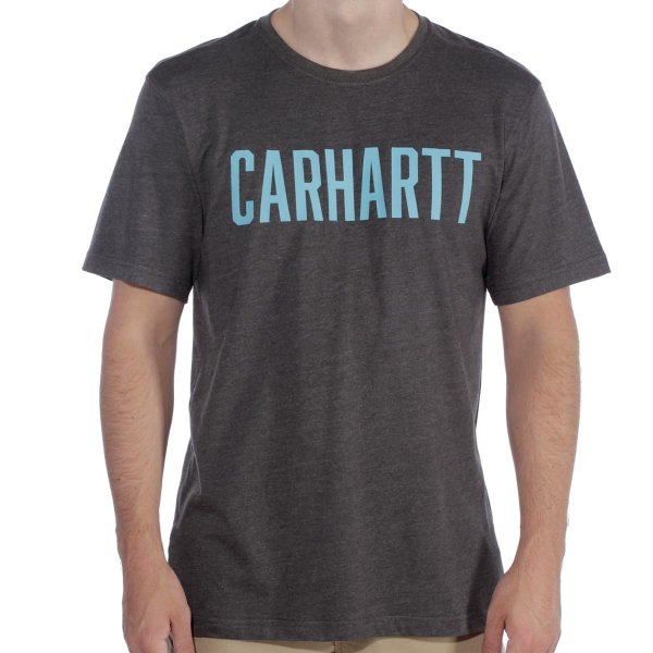 Carhartt T-shirt met zuidelijk bloklogo