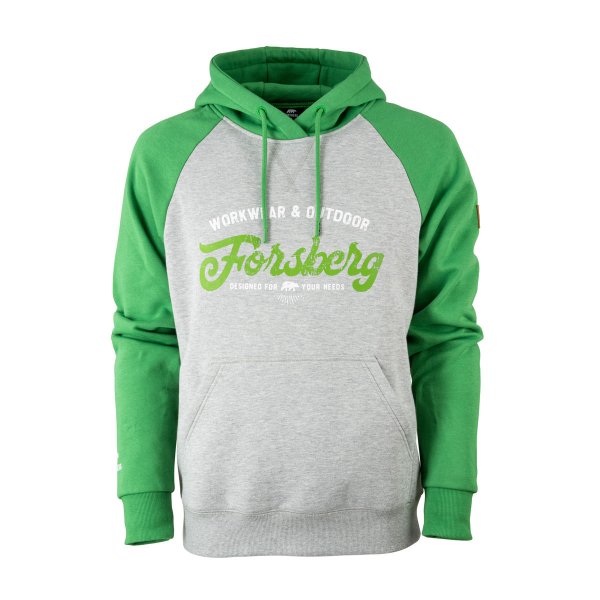 FORSBERG Tonigson tweekleurige hoodie met retro logo