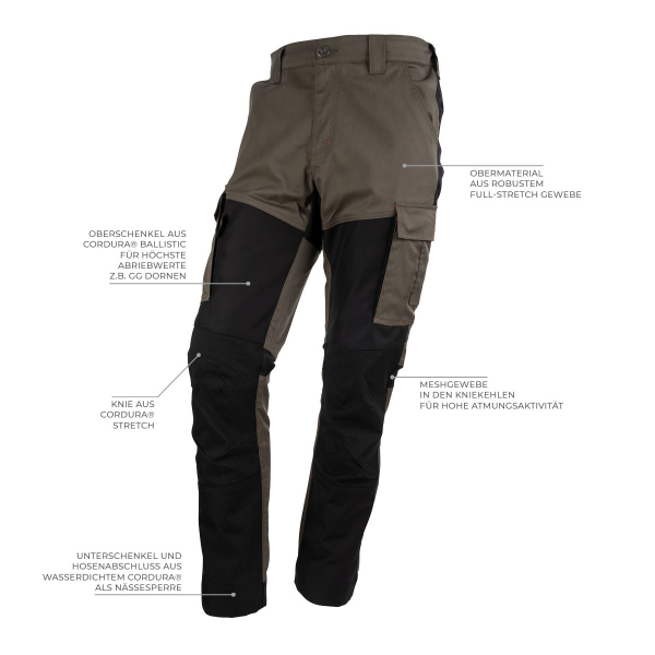 FORSBERG Pantaloni outdoor Vildmark estremamente robusti ed elastici