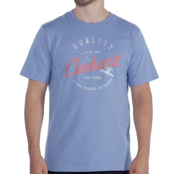 Carhartt werkkleding T-shirt met vislogo